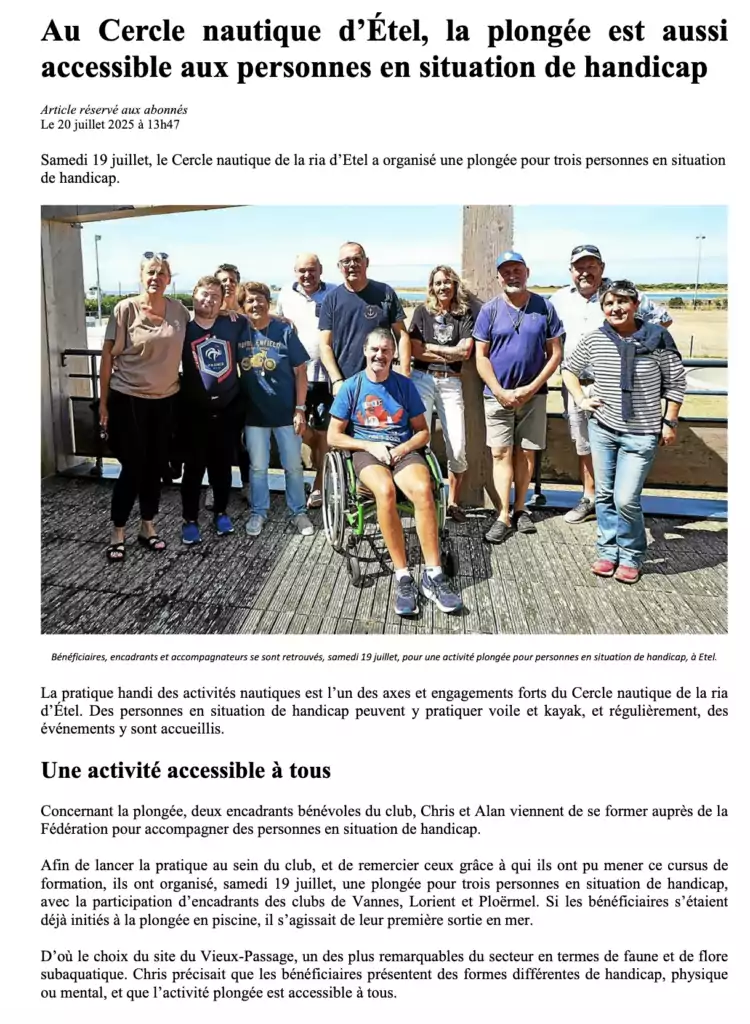 Handicap et Plongée