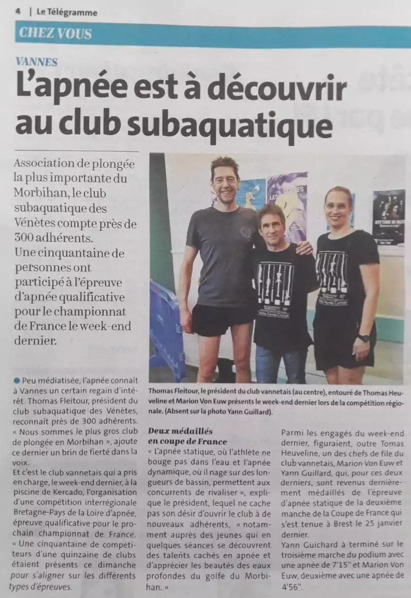 Le CSV dans le Télégramme